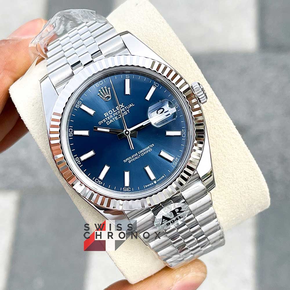 Rolex day shop just blue dial