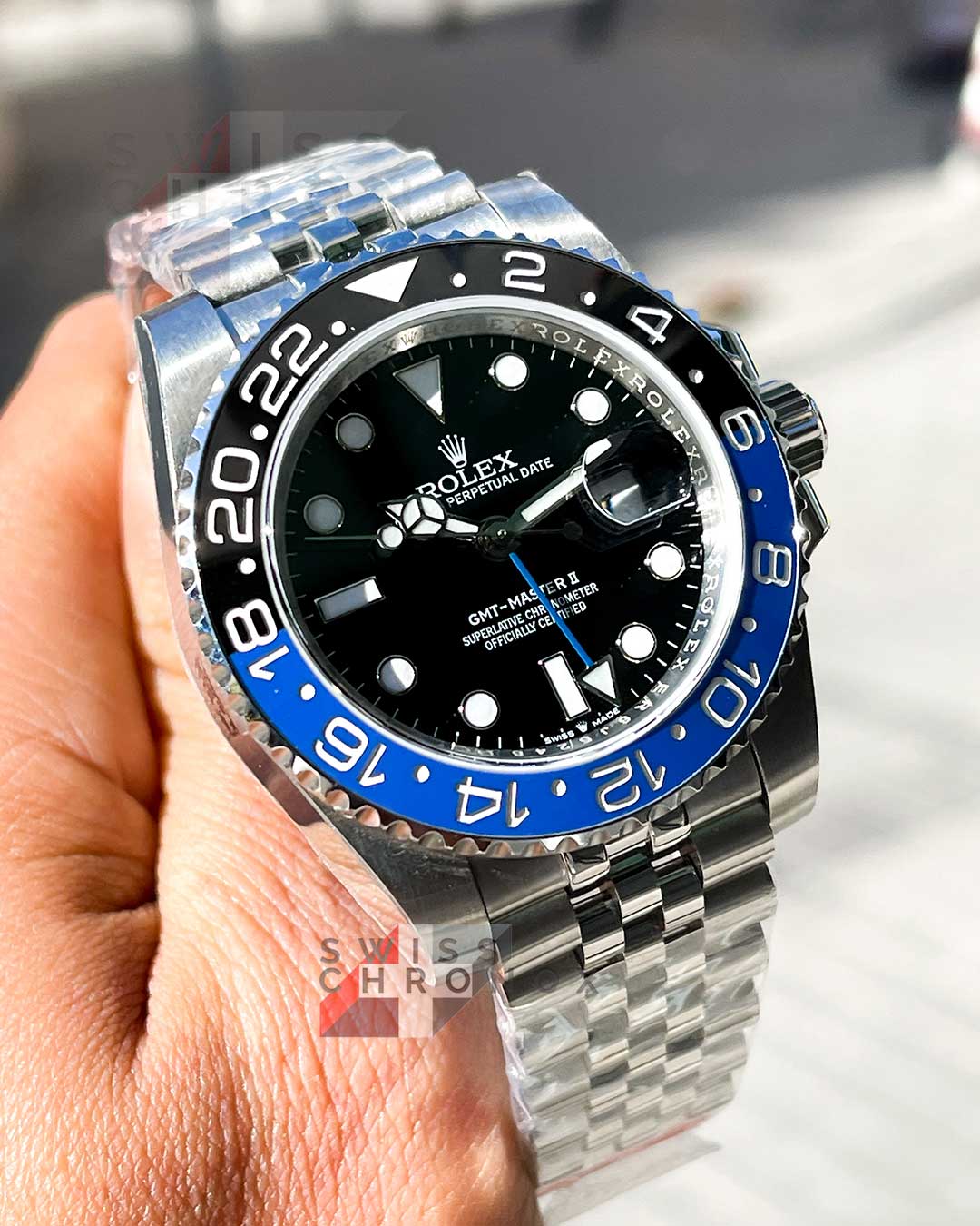 Rolex GMT-Master II Batman Jubilee 126710BLNR