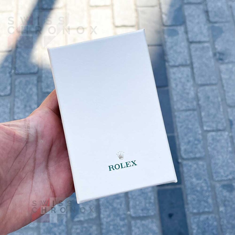 Rolex Leather Pouch Travel Box Brown