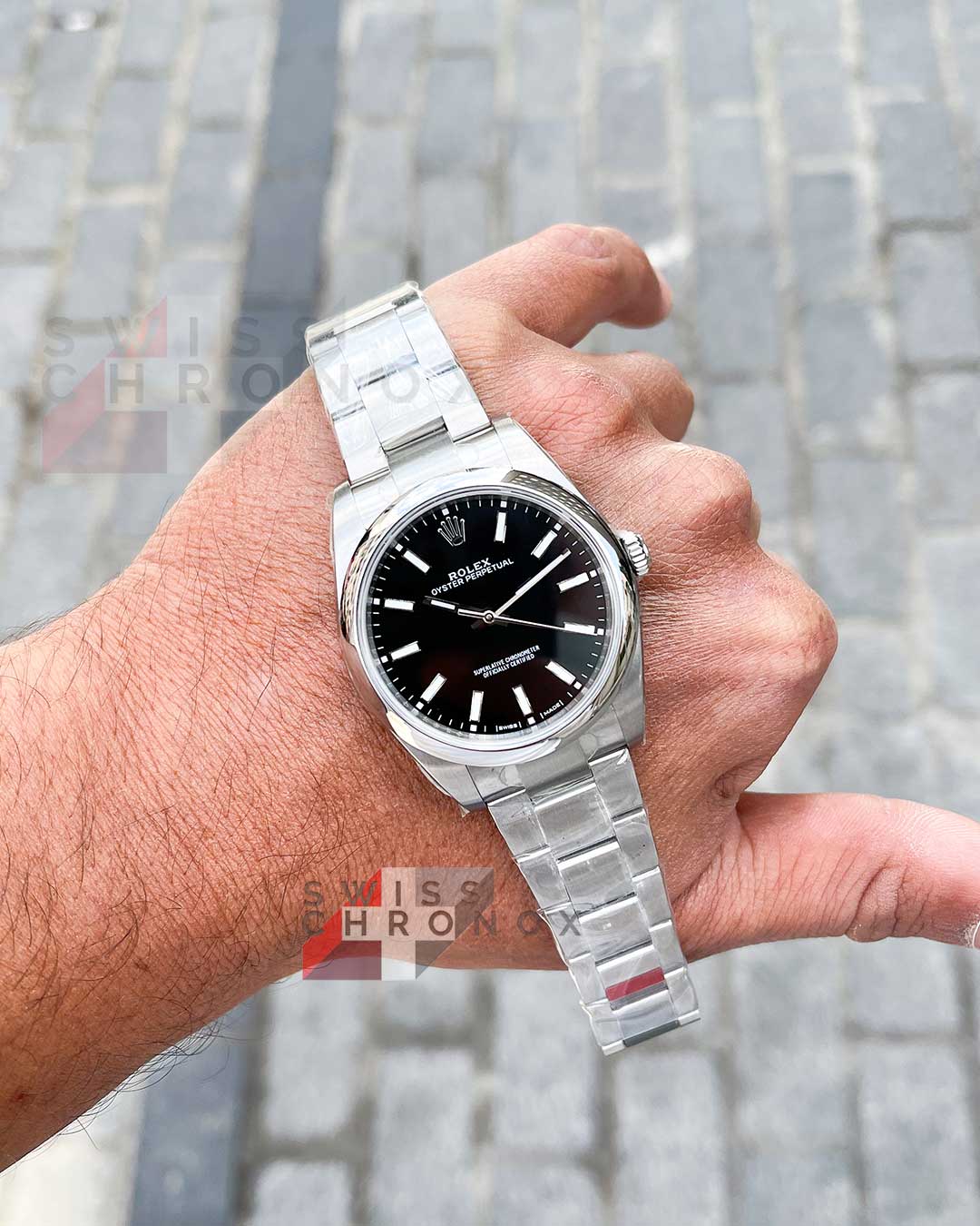 rolex oyster perpetual 41 mm 124300 black dial 9