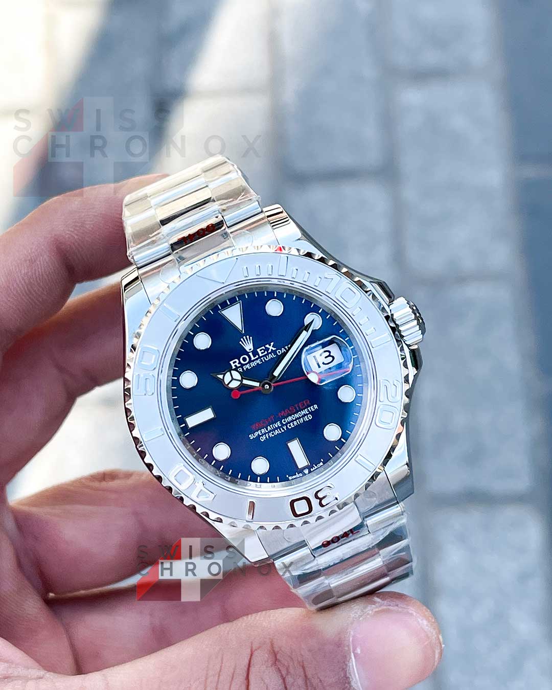 rolex yacht master 40mm blue dial watch 116622 1