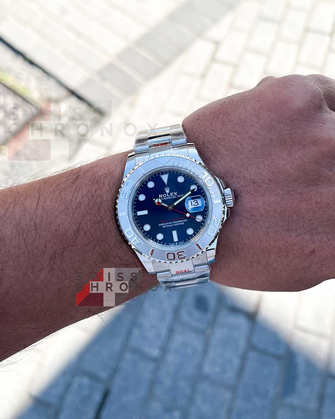 rolex yacht master 40mm blue dial watch 116622 6