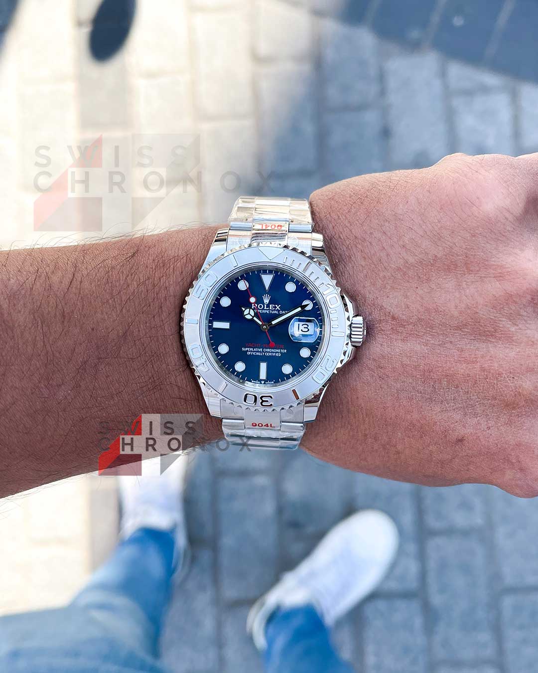rolex yacht master 40mm blue dial watch 116622 8