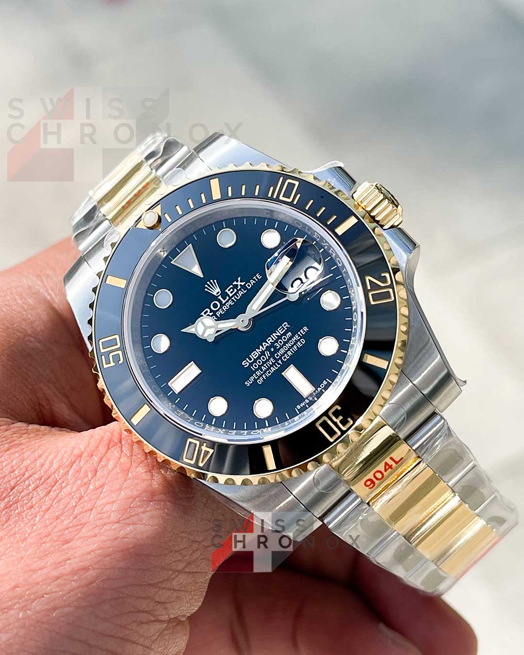 rolex submariner 41 mm two tone black dial 126613ln 1