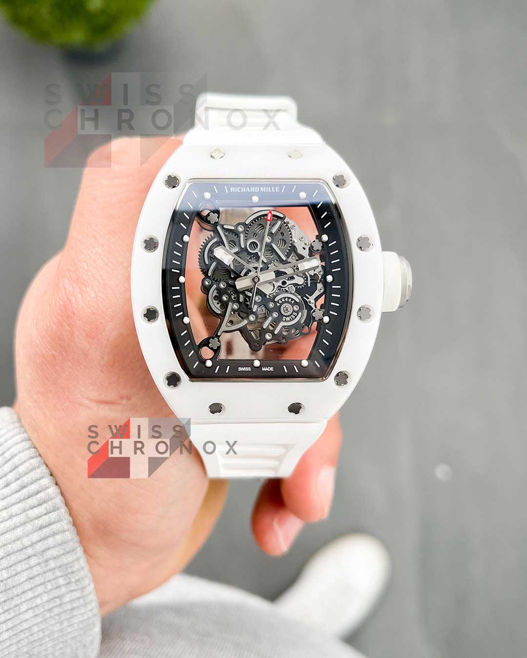 richard mille bubba watson white ceramic watch rm055 6