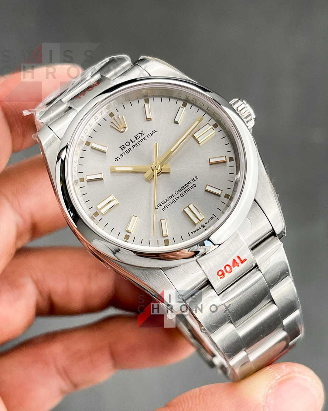 rolex oyster perpetual 36 silver dial 126000 1