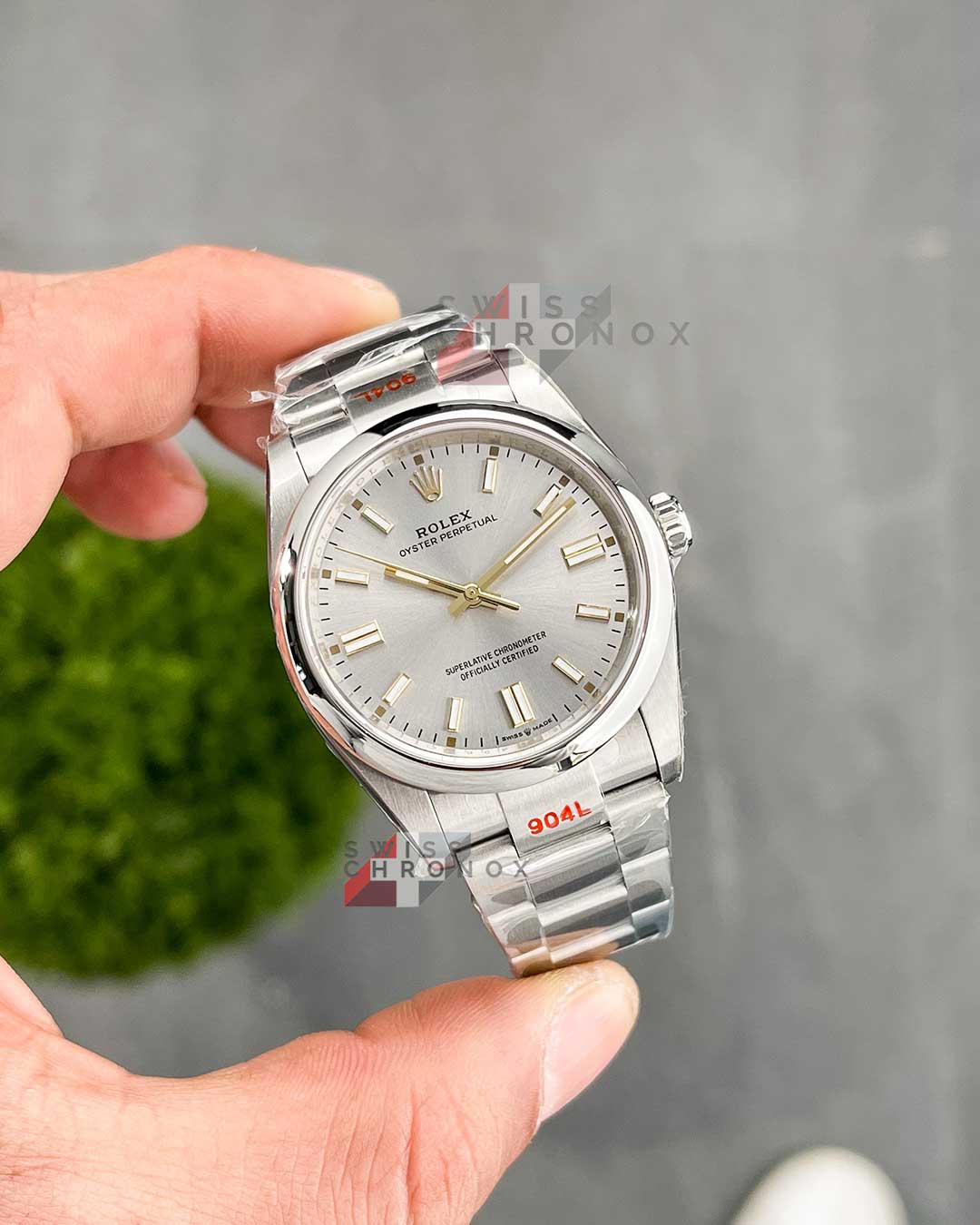 rolex oyster perpetual 36 silver dial 126000 2