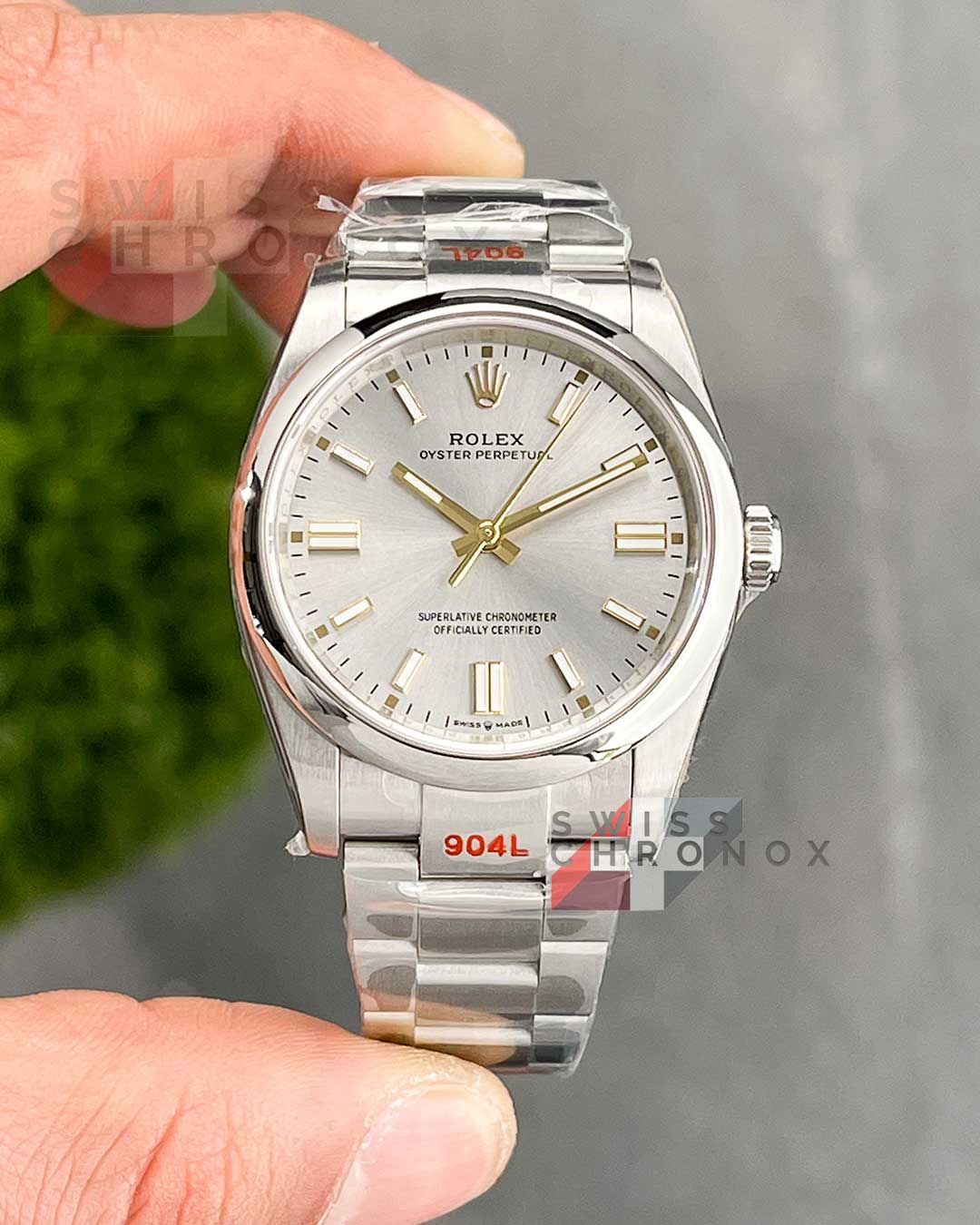 rolex oyster perpetual 36 silver dial 126000 3