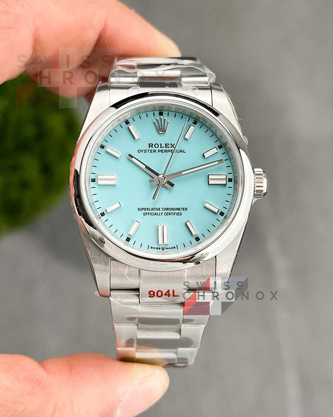 rolex oyster perpetual 36 tiffany blue dial 126000 1