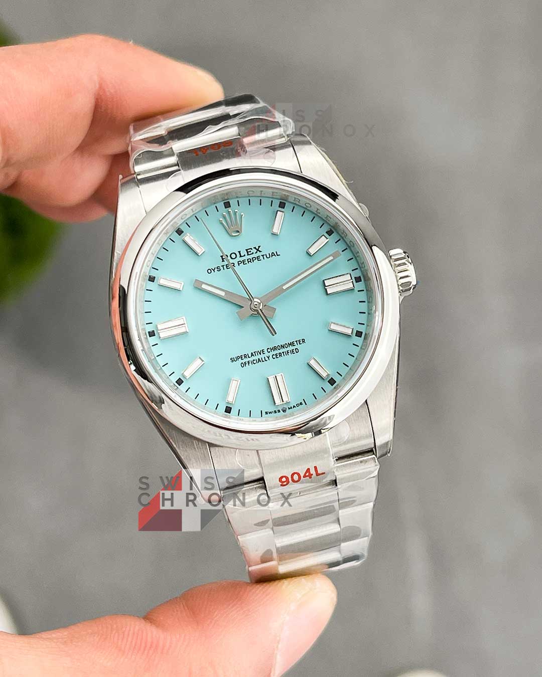 rolex oyster perpetual 36 tiffany blue dial 126000 2
