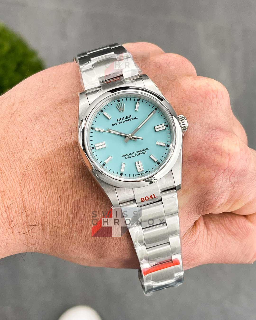 rolex oyster perpetual 36 tiffany blue dial 126000 4