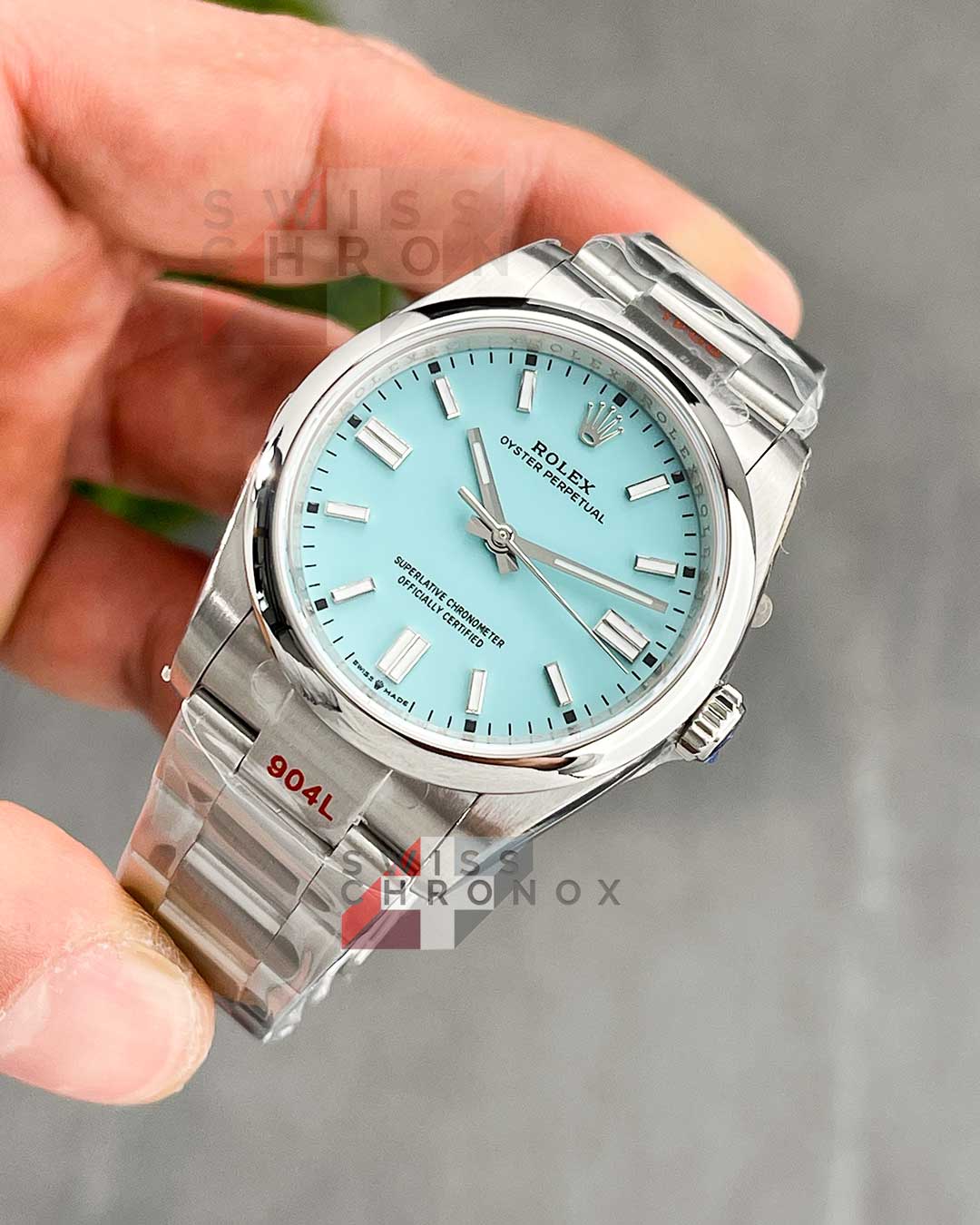 rolex oyster perpetual 36 tiffany blue dial 126000