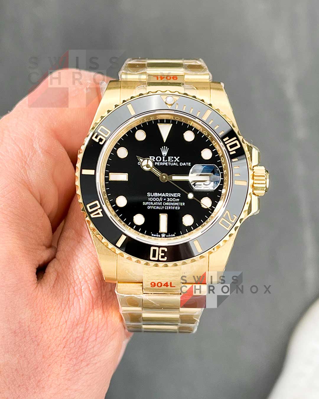 rolex submariner 41mm 126618ln yellow gold black dial 2
