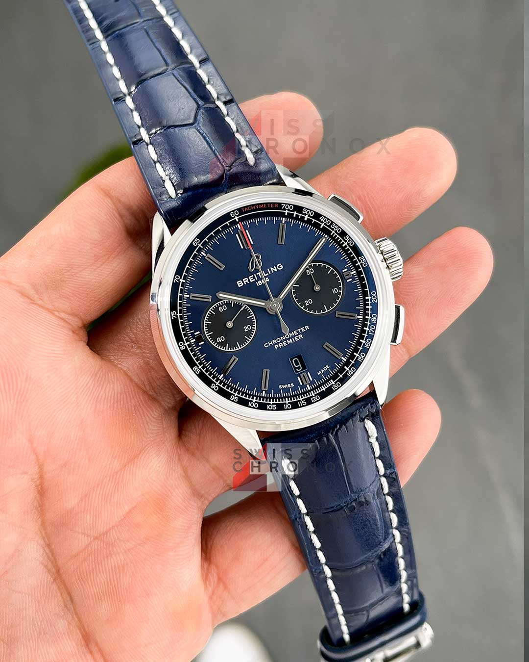 breitling premier b01 chronograph 42 blue