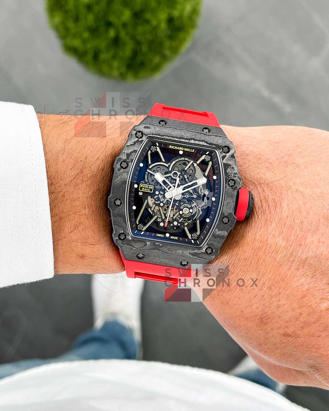 richard mille rm 35 02 red real ntpt carbon super thin 12 1