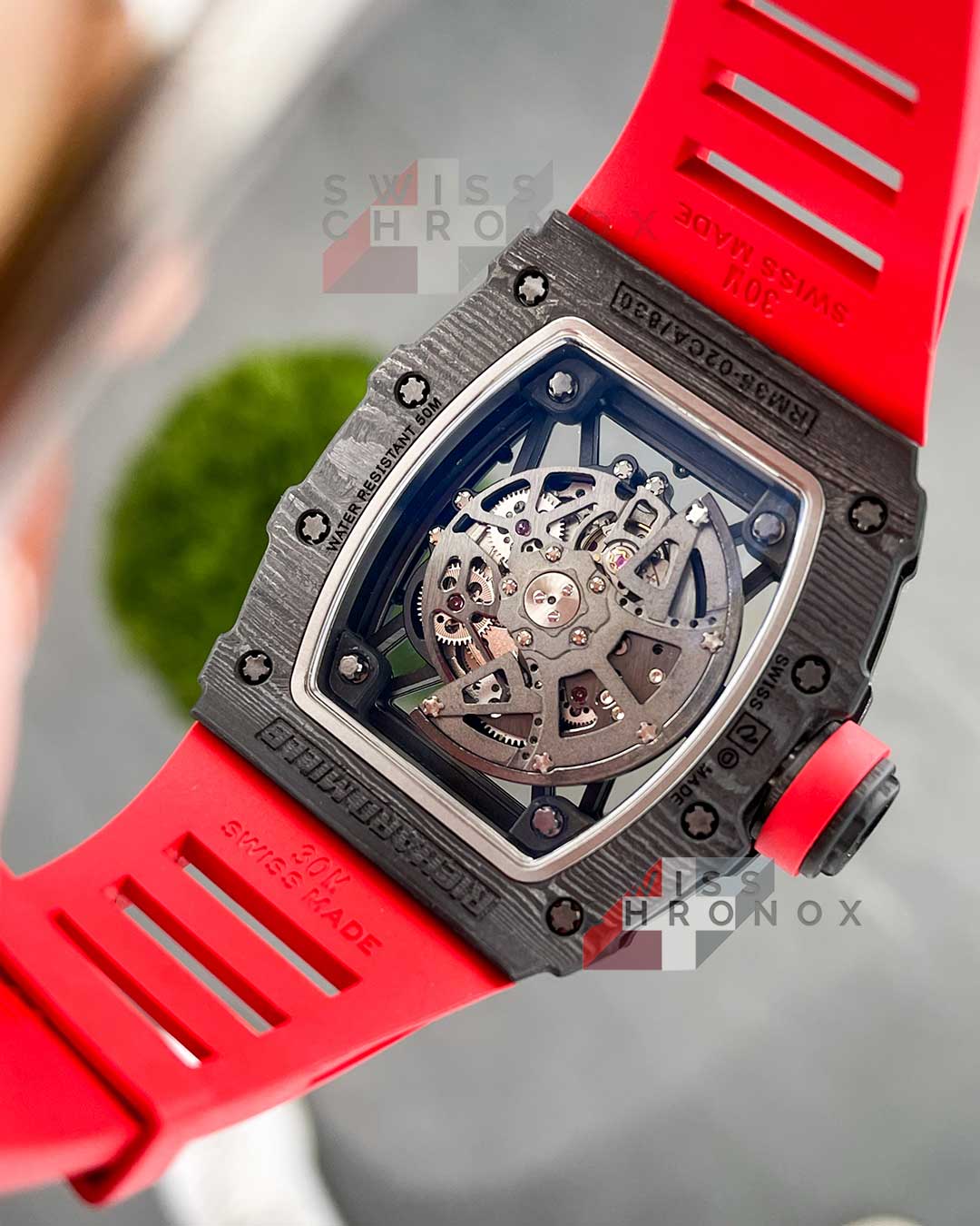 richard mille rm 35 02 red real ntpt carbon super thin 14 1
