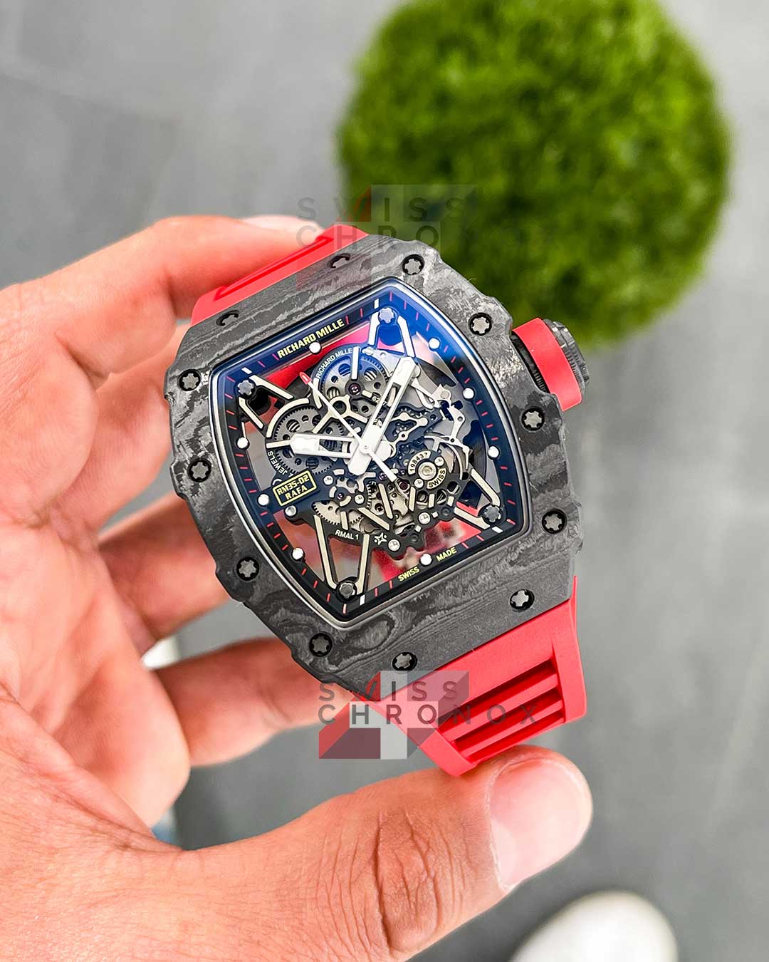 richard mille rm 35 02 red real ntpt carbon super thin 4 1