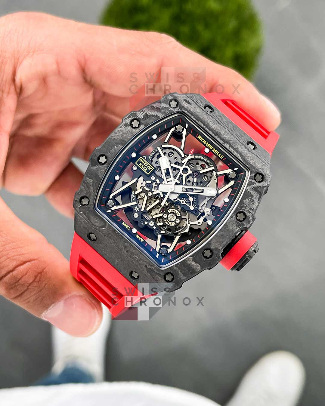 richard mille rm 35 02 red real ntpt carbon super thin 5 1