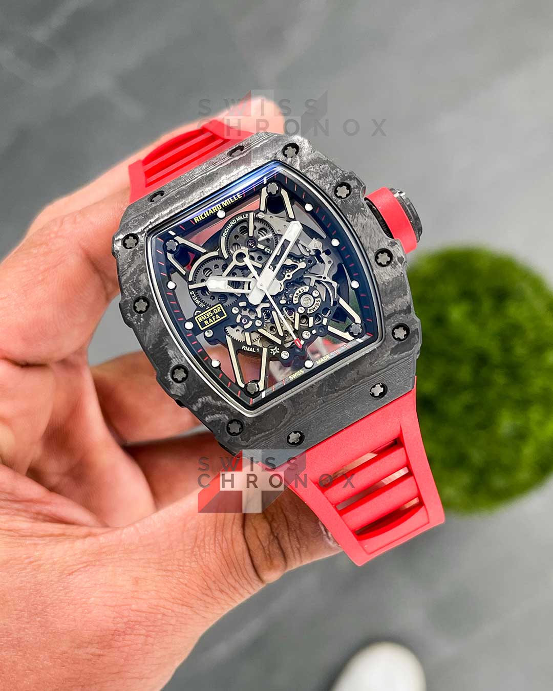 richard mille rm 35 02 red real ntpt carbon super thin 7 1
