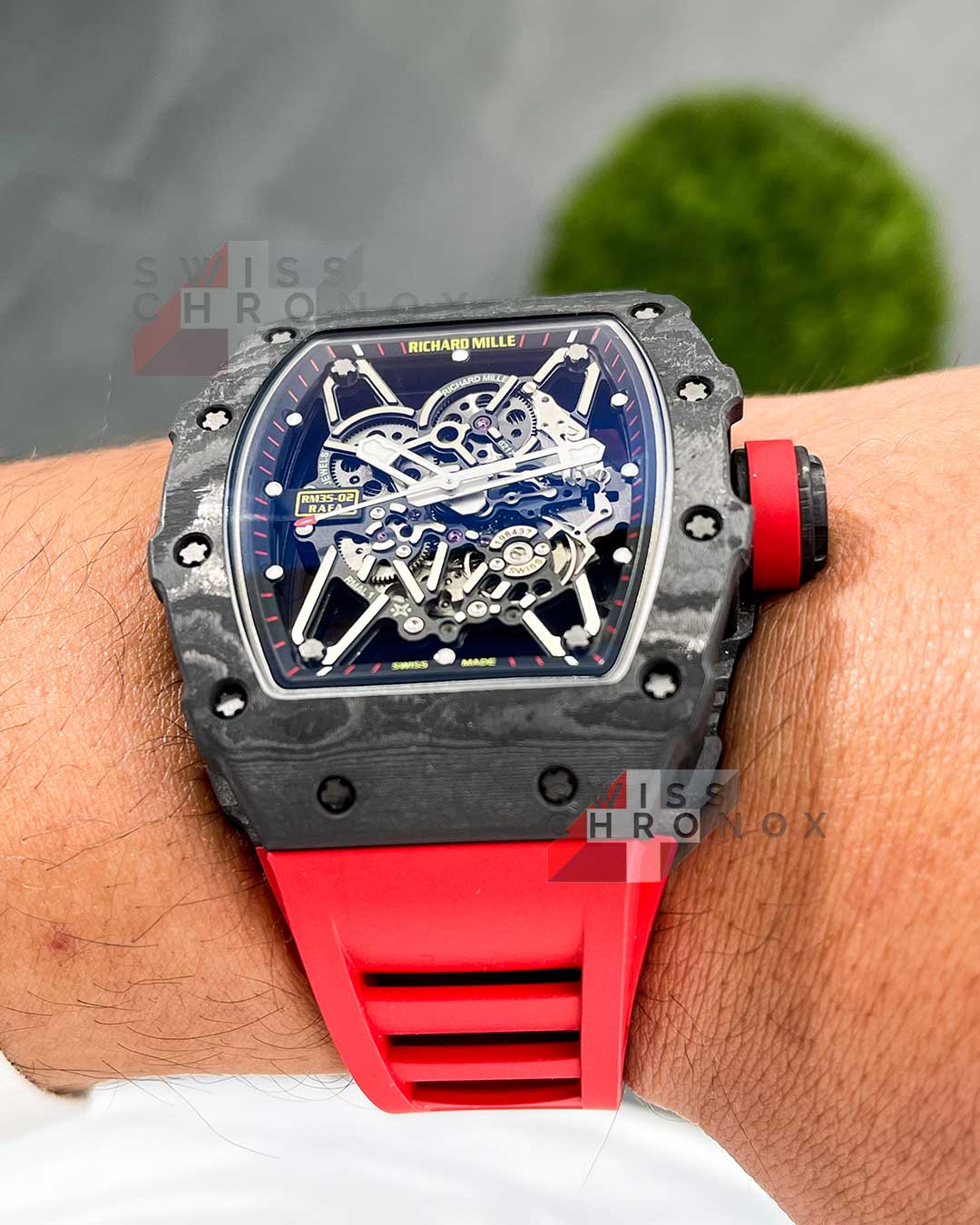 richard mille rm 35 02 red real ntpt carbon super thin 9 1