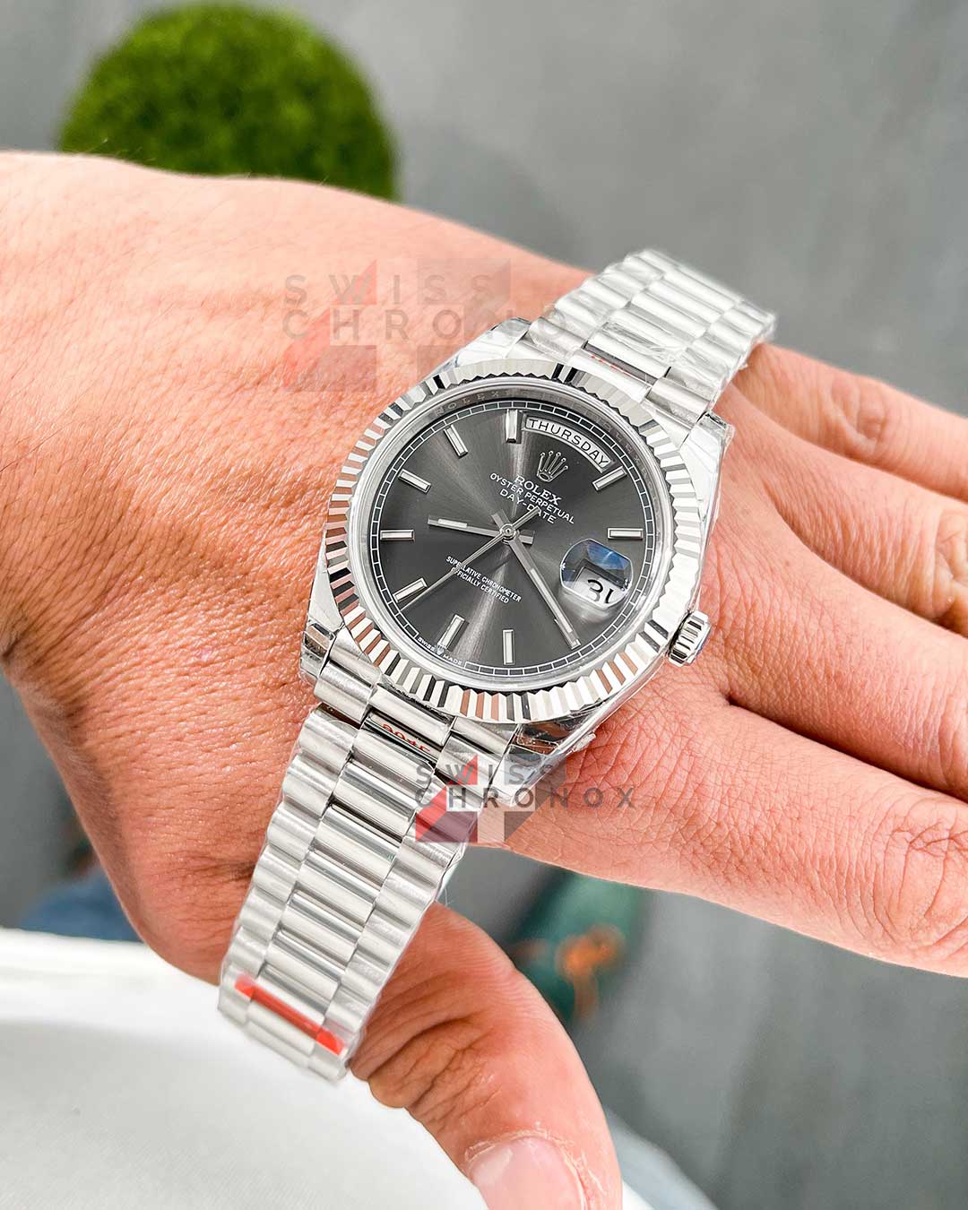 rolex day date 40mm slate grey dial 10