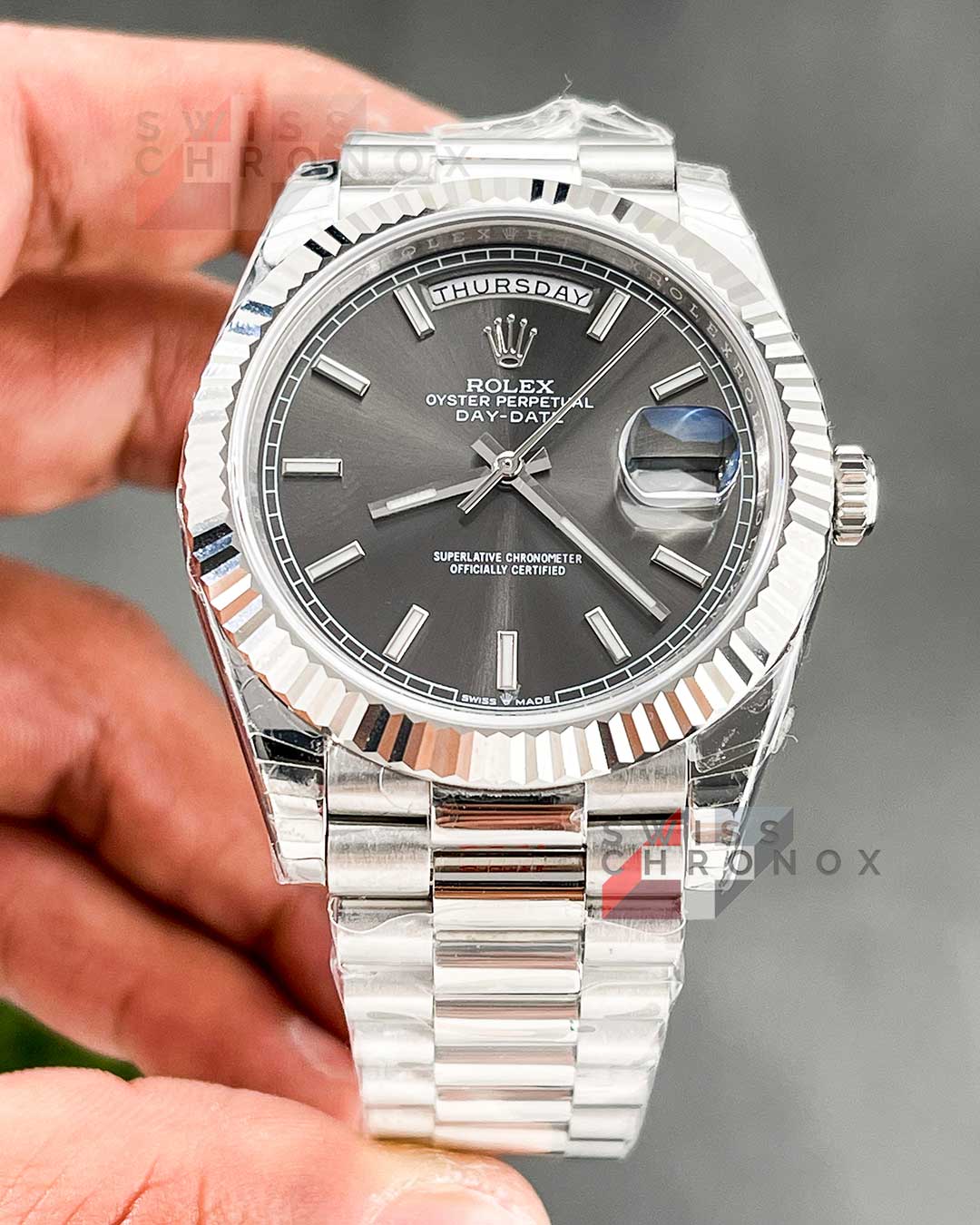 rolex day date 40mm slate grey dial 4