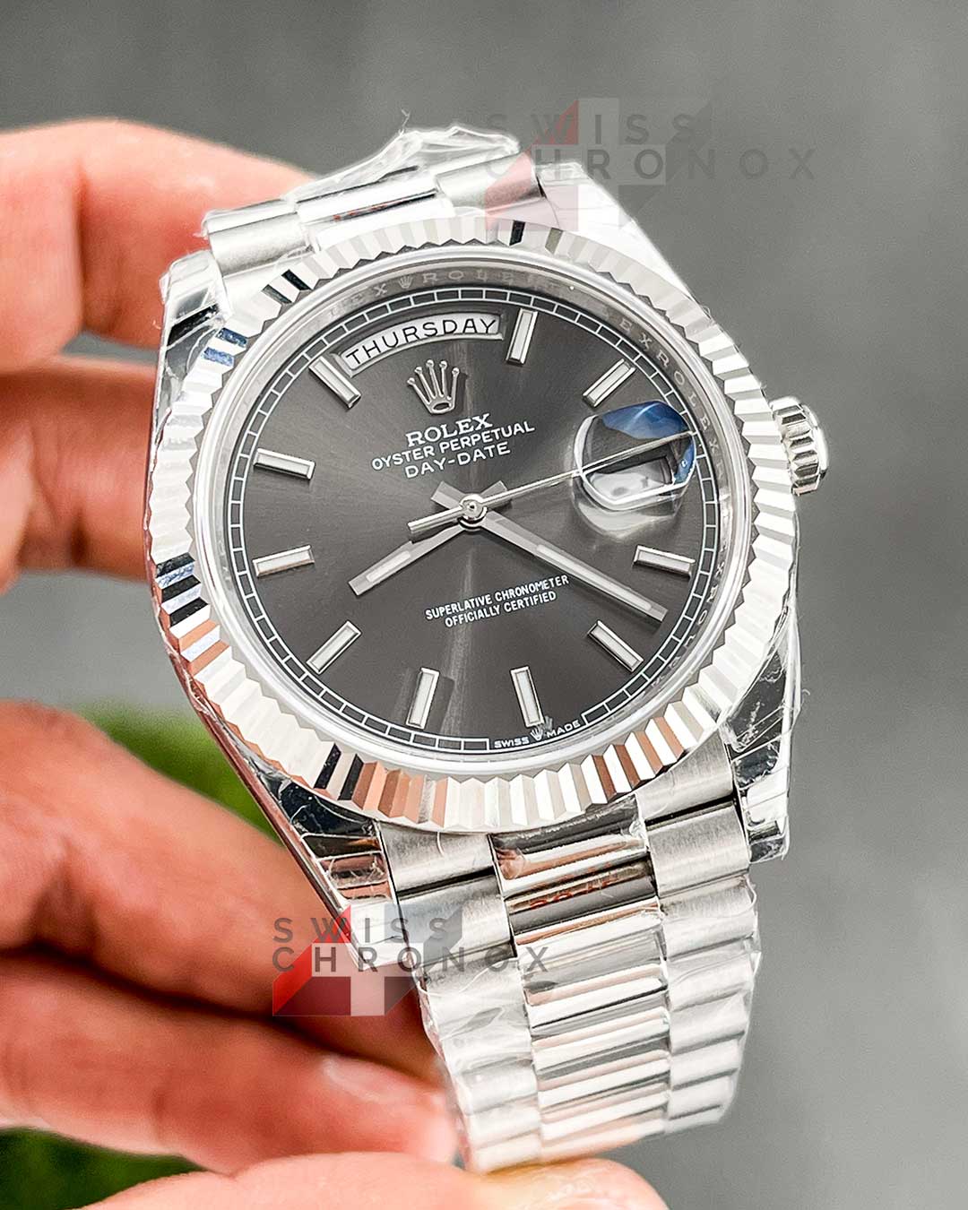 rolex day date 40mm slate grey dial 5