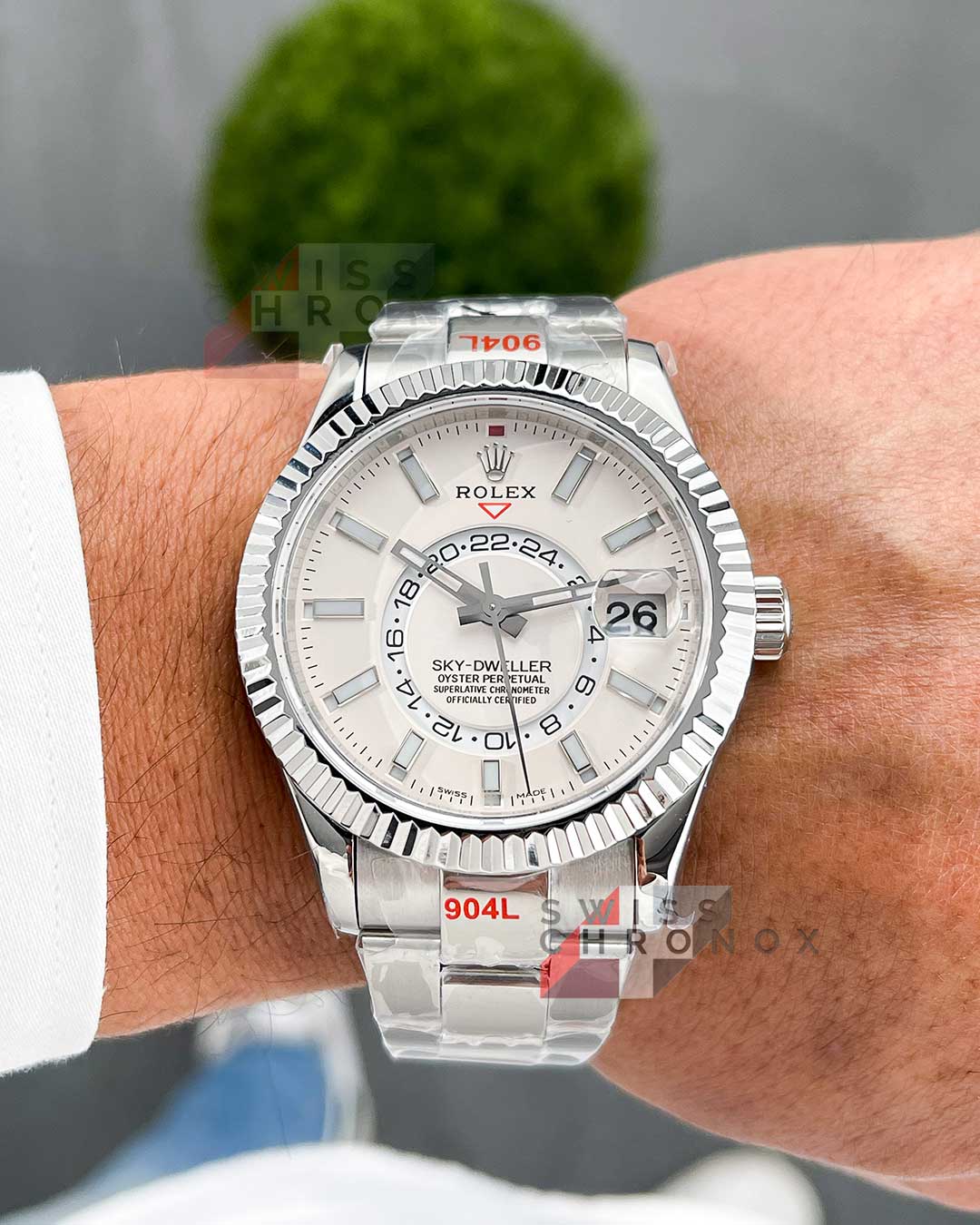rolex sky dweller white dial 326934 oyster perpetual 6 1